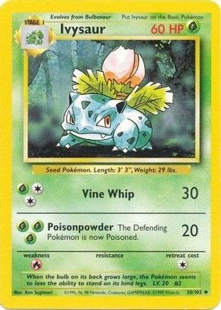 Ivysaur 30/102 - Base Set-1