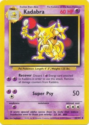 Kadabra 32/102 - Base Set-1