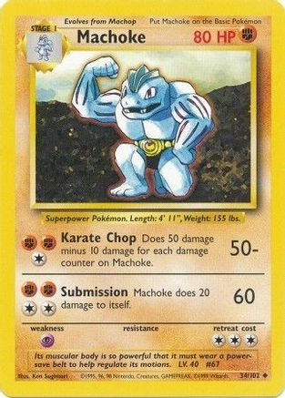 Machoke 34/102 - Base Set-1