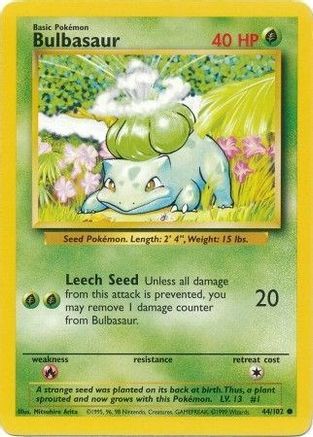 Bulbasaur 44/102 - Base Set-1