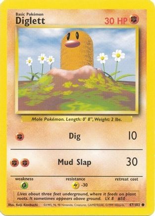 Diglett 47/102 - Base Set-1