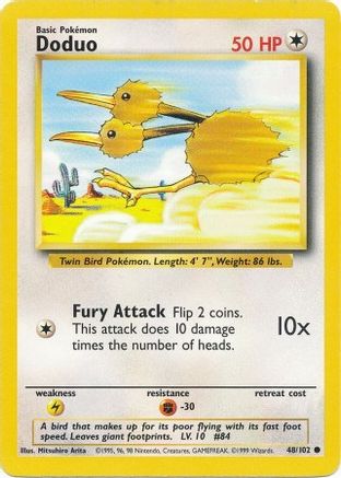 Doduo 48/102 - Base Set-1