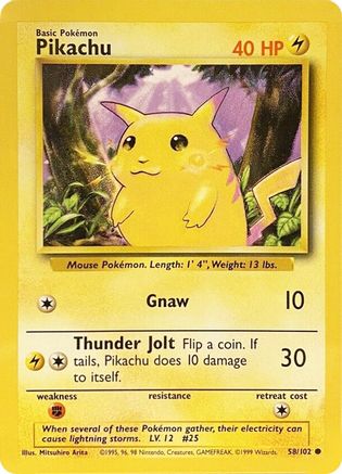 Pikachu 58/102 - Base Set-1