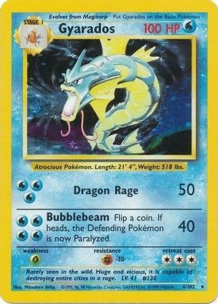 Gyarados 6/102 - Base Set Holofoil-1