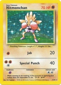 Hitmonchan 7/102 - Base Set Holofoil-1