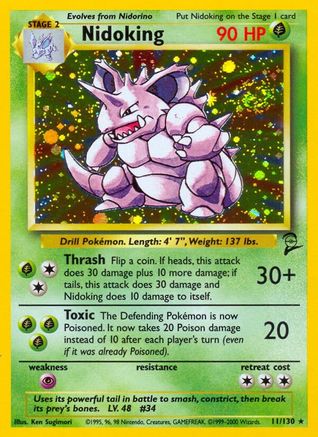 Nidoking 11/130 - Base Set 2 Holofoil-1