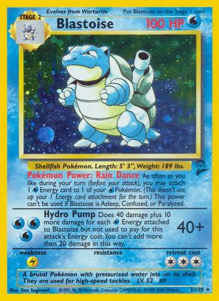 Blastoise 2/130 - Base Set 2 Holofoil-1