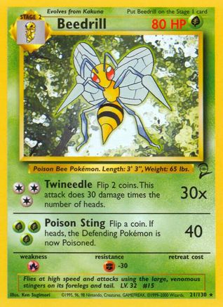 Beedrill 21/130 - Base Set 2-1