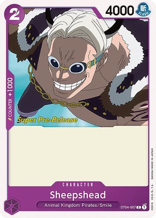Sheepshead (ST04-007) - Super Pre-Release Starter Deck 4: Animal Kingdom Pirates-1