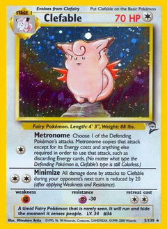 Clefable 5/130 - Base Set 2 Holofoil-1