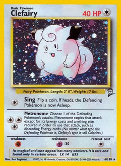 Clefairy 6/130 - Base Set 2 Holofoil-1