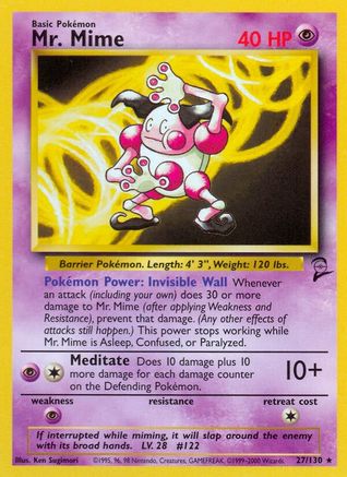 Mr. Mime 27/130 - Base Set 2-1