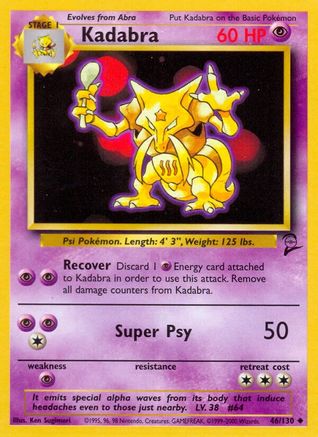 Kadabra 46/130 - Base Set 2-1