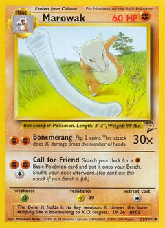 Marowak 52/130 - Base Set 2-1