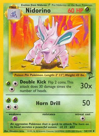 Nidorino 54/130 - Base Set 2-1