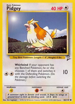 Pidgey 86/130 - Base Set 2-1