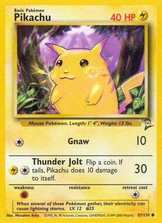 Pikachu 87/130 - Base Set 2-1