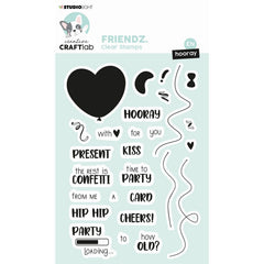 Creative Craft Lab - Friendz "Hooray" Clear Stamps-1