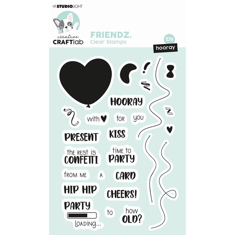 Creative Craft Lab - Friendz "Hooray" Clear Stamps-1
