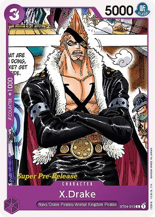 X.Drake (ST04-013) - Super Pre-Release Starter Deck 4: Animal Kingdom Pirates-1