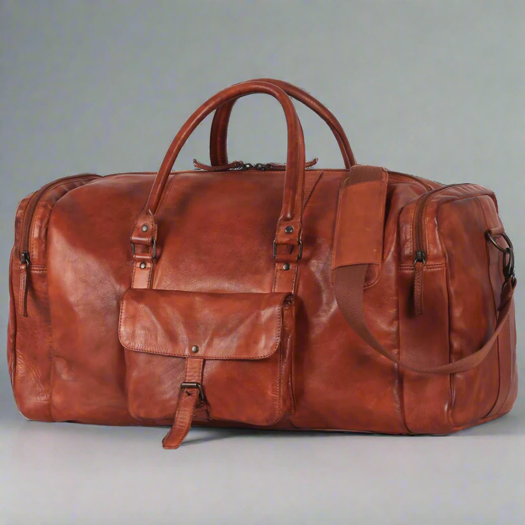MET 5 Pocket Leather Duffle Bag-4
