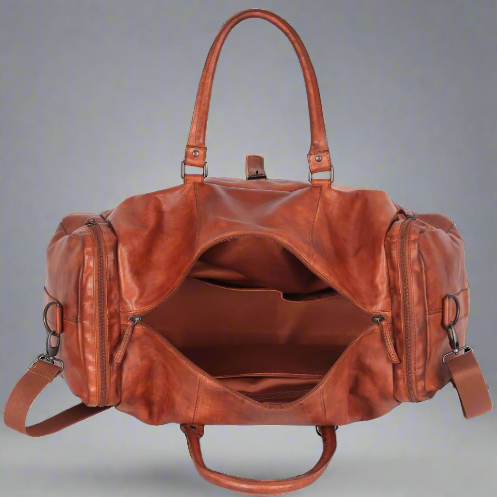 MET 5 Pocket Leather Duffle Bag-3