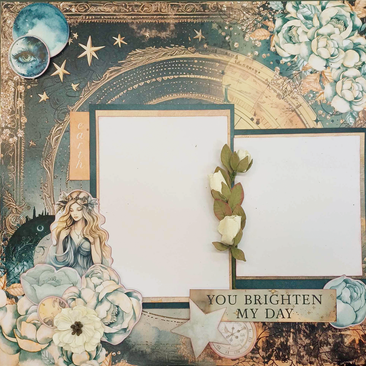 3Quarter Designs Celestial Skies 12x12 Scrapbook Collection-8