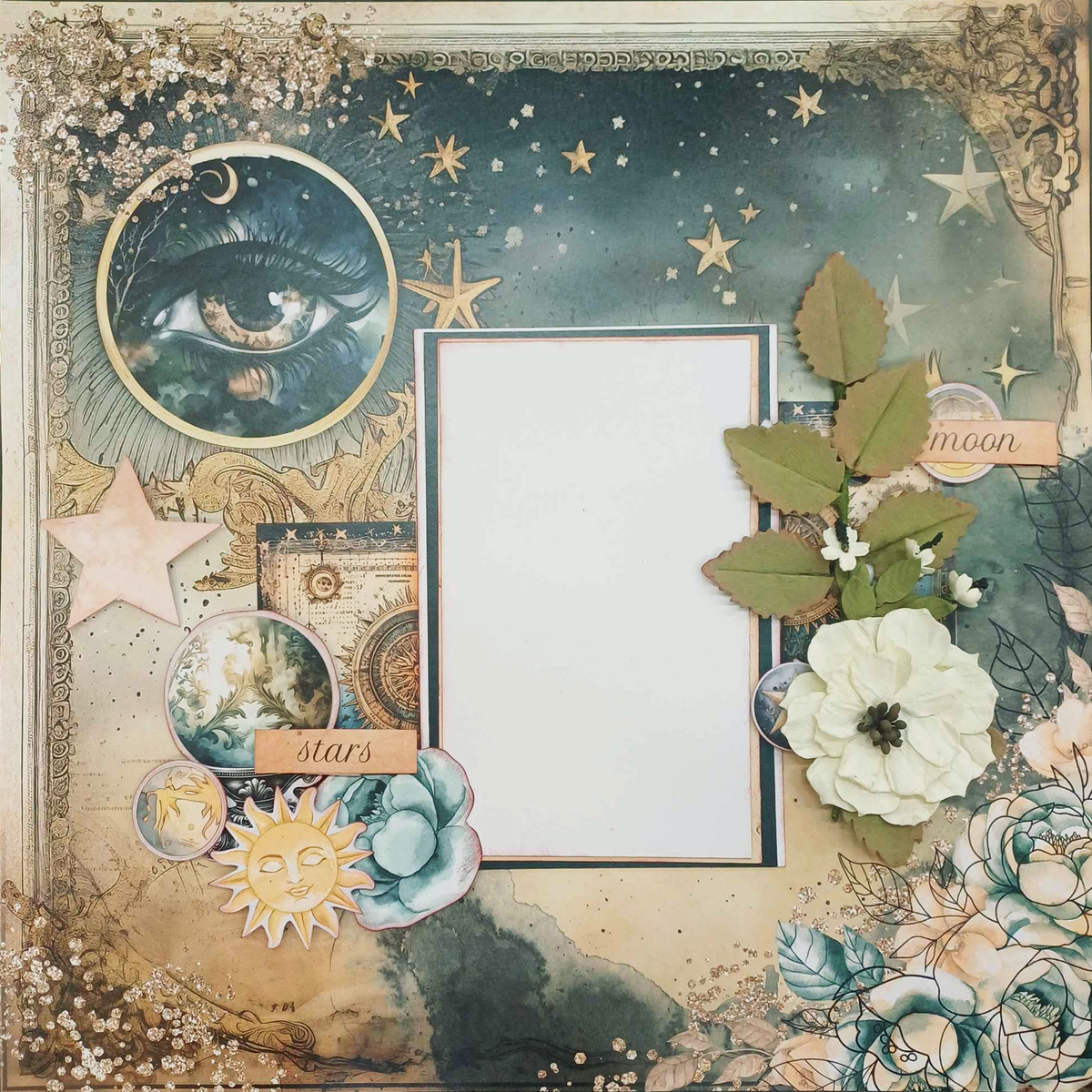 3Quarter Designs Celestial Skies 12x12 Scrapbook Collection-10
