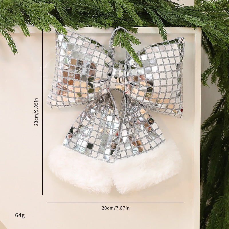 Mirror Bow Christmas Tree Decoration-13