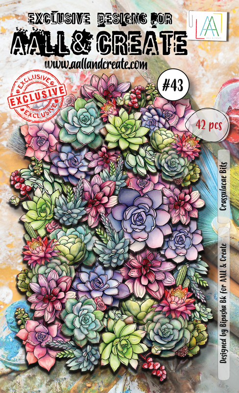 AALL and Create #43 - Ephemera - Crassulacae Bits-1