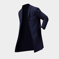 Men's Winter Long Trench Coat-3