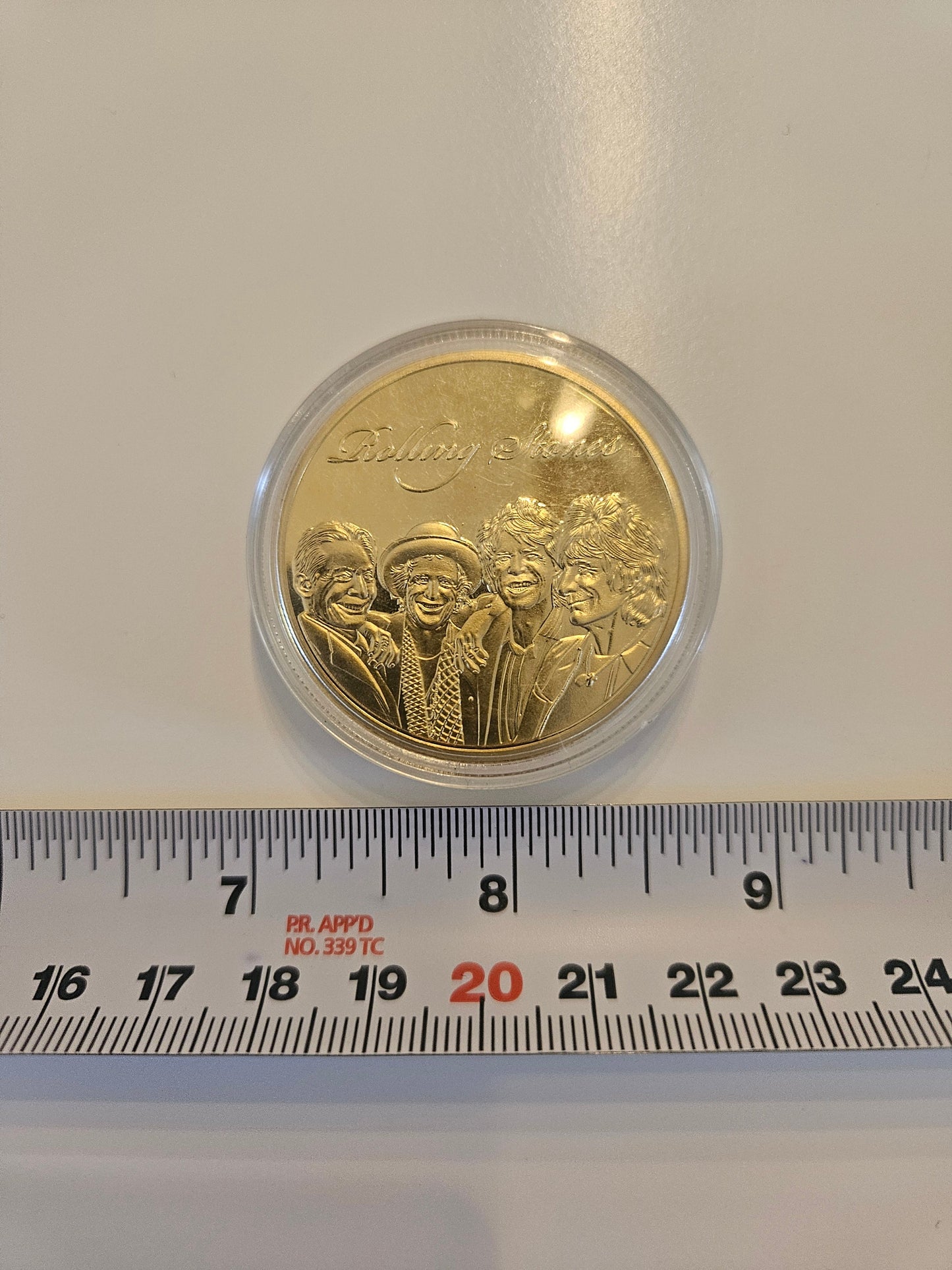 2014 Rolling Stones Gold-Clad and Colorized Commemorative Souvenir Medallion
