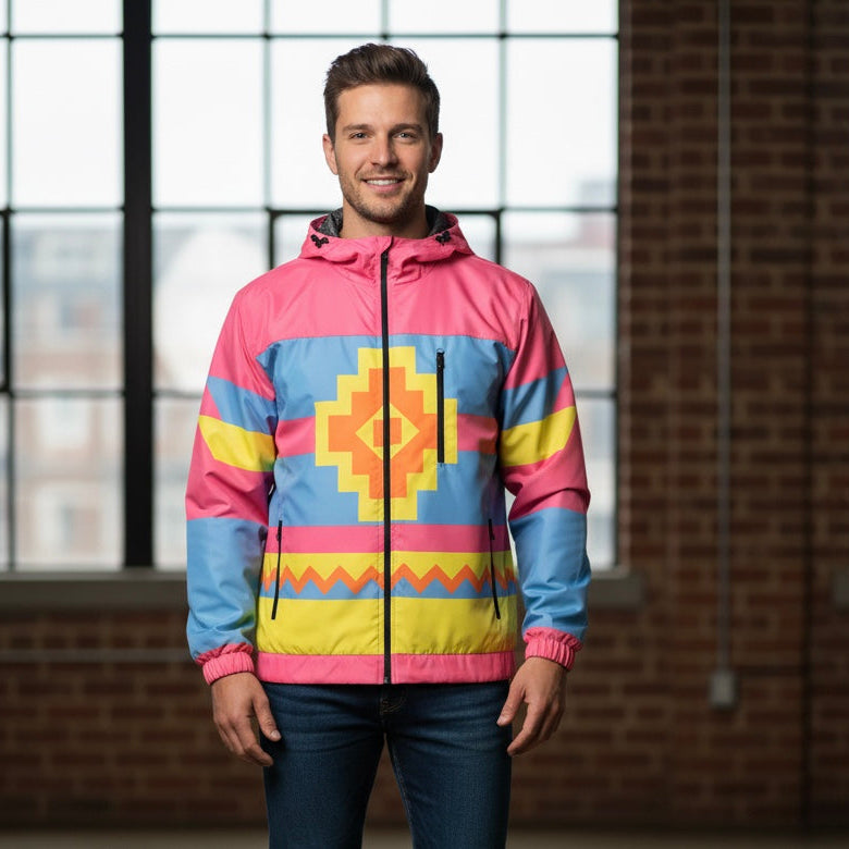 Pink Horizon Windbreaker-3