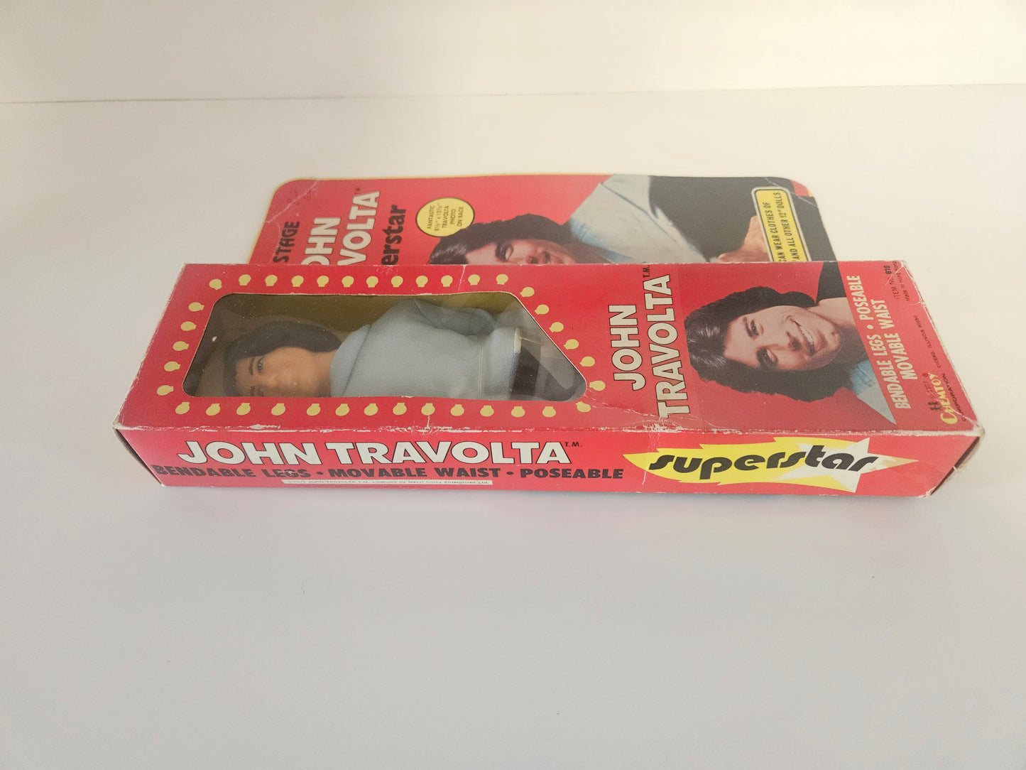 Vintage 1977 Chemtoy John Travolta on Stage Superstar 12" Doll – New in Box
