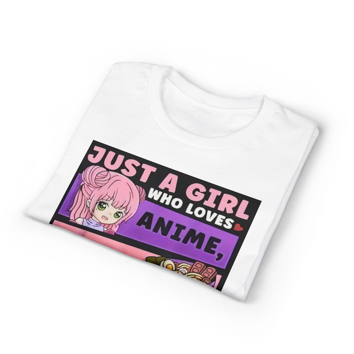 "Just a Girl Who Loves Anime Ramen and Sketching" T-Shirt-16
