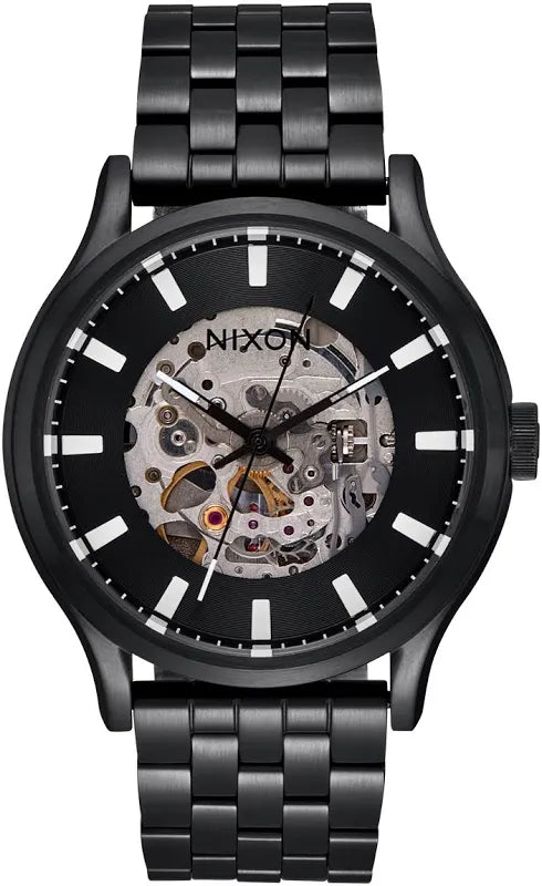 Nixon 'Spectra Automatic' Watch - Black / Black-1