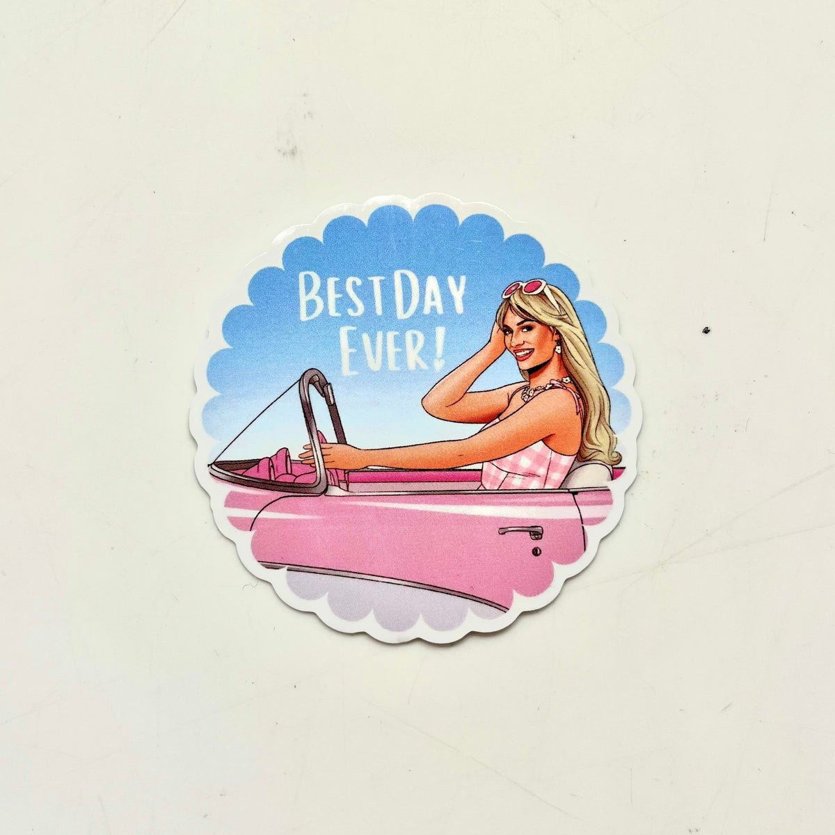 Best Day Ever Barbie Sticker-1