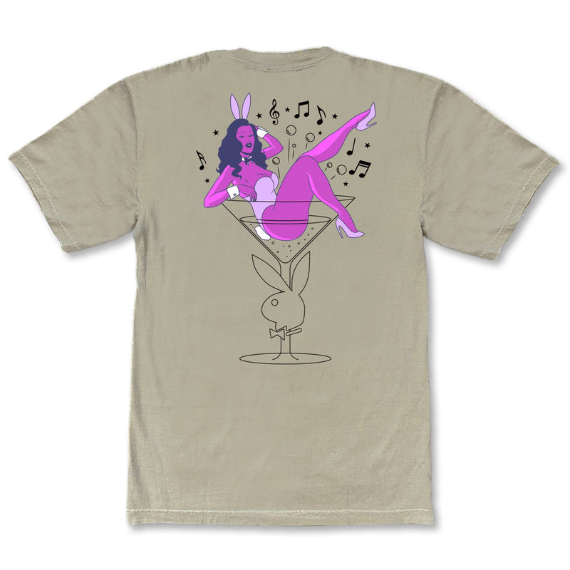 Color Bars X Playboy 'Casino' Tee - Khaki-2