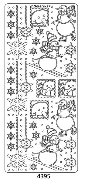 Peel Off Sticker -Marie Eve Snowmen-1