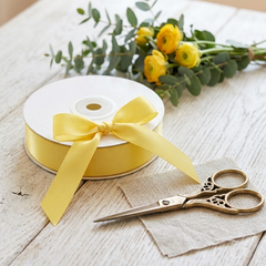 30 Meter Double Face Yellow #640 Ribbon Roll-1
