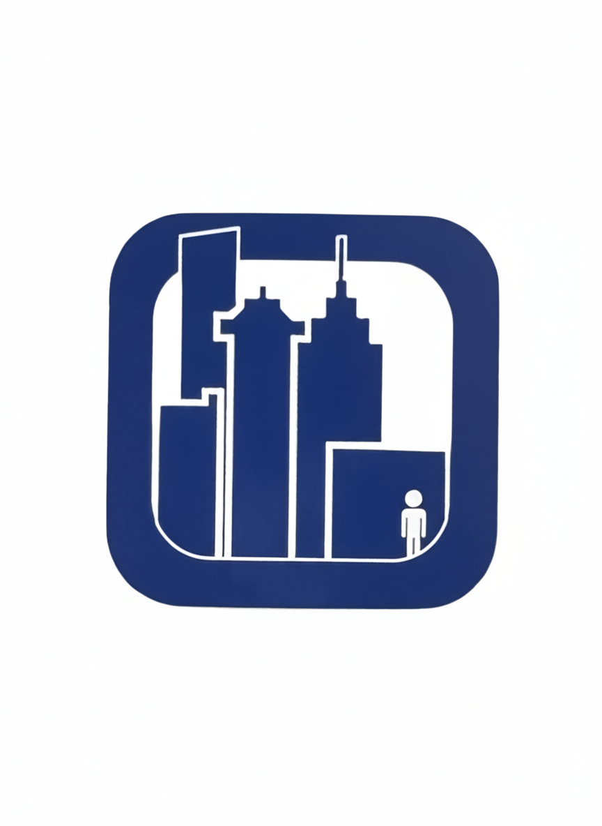 411VM 'Skyscraper' Sticker - Blue-1