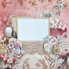3Quarter Designs Blossoming Peonies 12x12 Design Paper & Diecuts Set-9