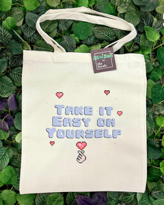 Take It Easy on Yourself Tote Bag-1