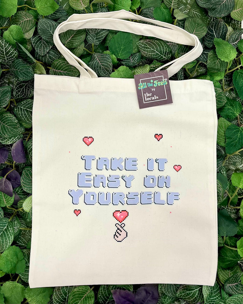 Take It Easy on Yourself Tote Bag-1