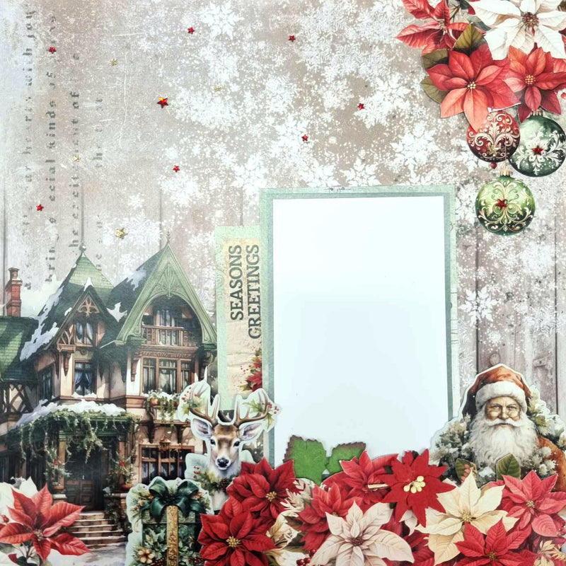3Quarter Designs Xmas Magic 12x12 Design Paper & Diecuts Set-9