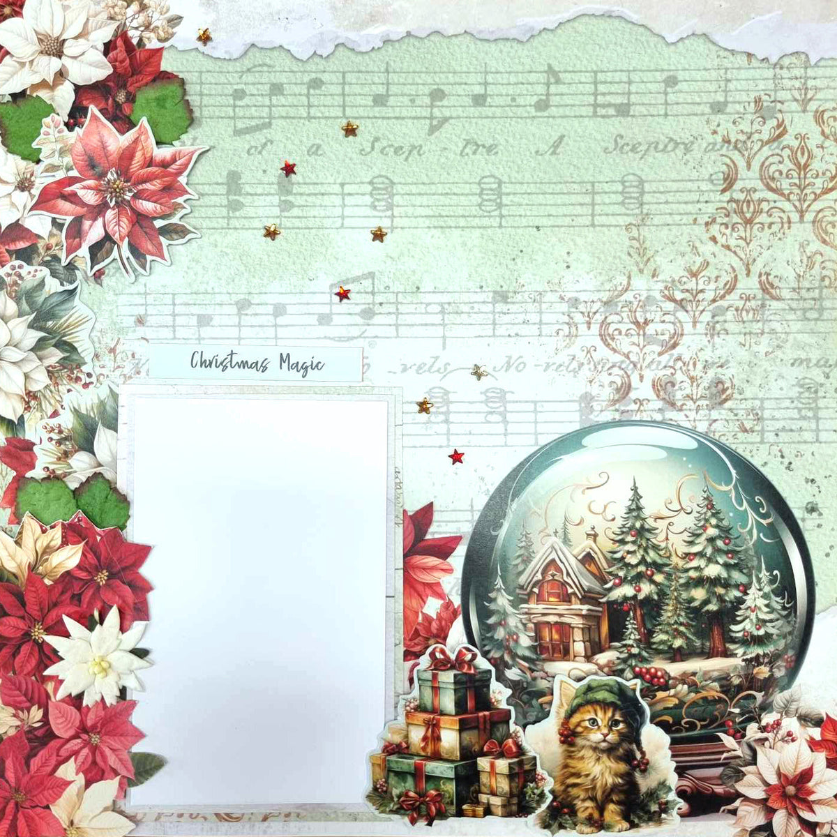 3Quarter Designs Xmas Magic 12x12 Design Paper & Diecuts Set-10