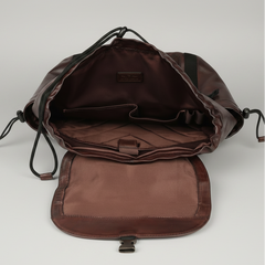 MET Two Adjustable Strap Leather Backpack. Premium Rucksack with Tech Sleeve-4