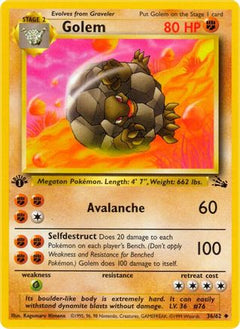 Golem 36/62 - Fossil 1st Edition-1
