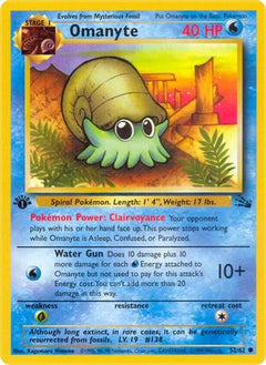 Omanyte 52/62 - Fossil 1st Edition-1