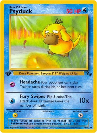 Psyduck 53/62 - Fossil Unlimited-1